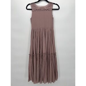 Mia‎ Joy Girls Size  10 Tiered Dress Dusty Rose
